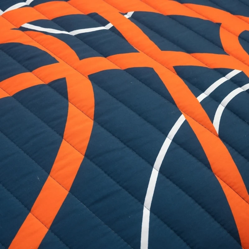 Navy Basketball Kids 5-pc. Full/Queen Quilt Set