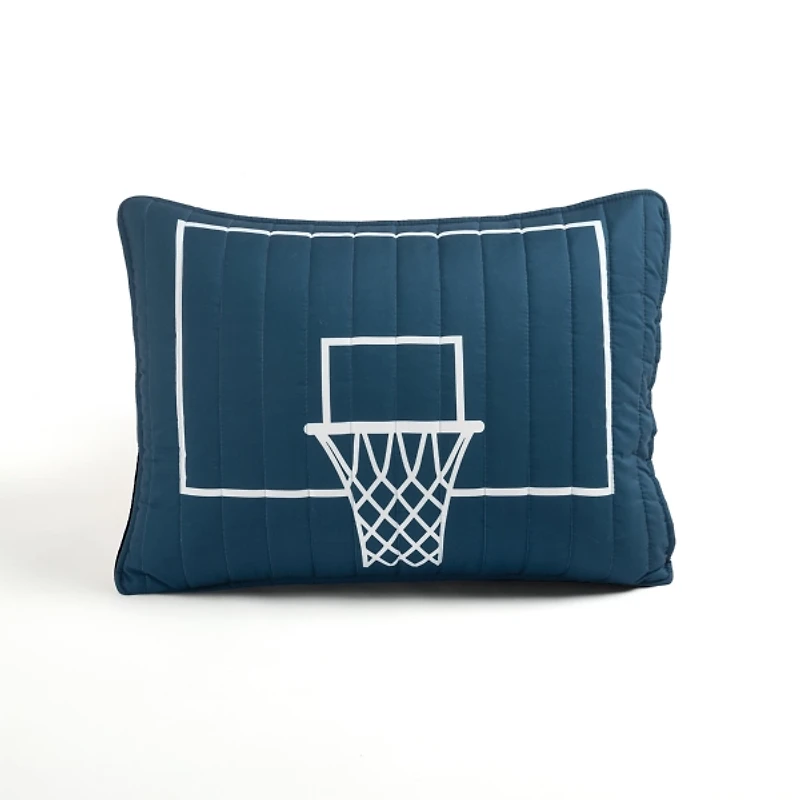 Navy Basketball Kids 4-pc. Twin Quilt Set