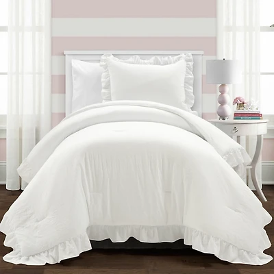 White Reyna 2-pc. Twin XL Comforter Set