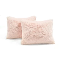 Pink Faux Fur 2-pc. Full/Queen Comforter Set