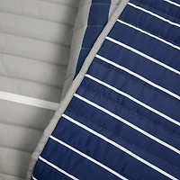 Gray and Blue Baseball Kids 4-pc. Quilt Set