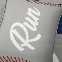 Gray and Blue Baseball Kids 4-pc. Quilt Set