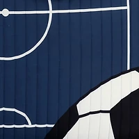 Navy Soccer Kids 5-pc. Full/Queen Quilt Set