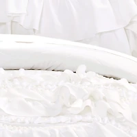 White Ruffle Kemmy 2-pc. Twin Quilt Set