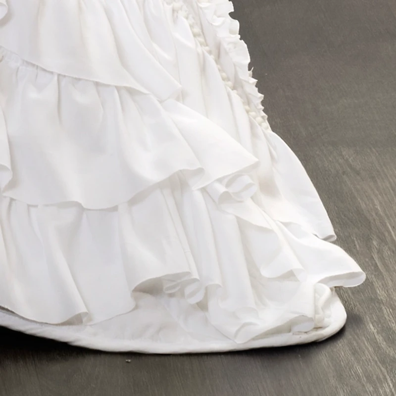 White Ruffle Kemmy 2-pc. Twin Quilt Set