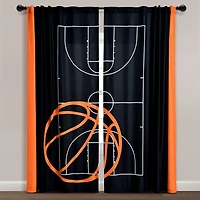 Basketball Game Curtain Panel Set, 84 in.