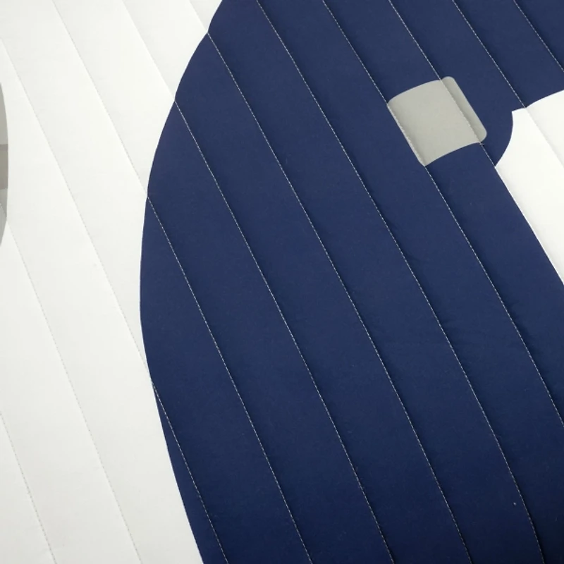 White & Red Baseball Full/Queen 5-pc. Quilt Set