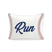 White & Red Baseball Twin 4-pc. Quilt Set