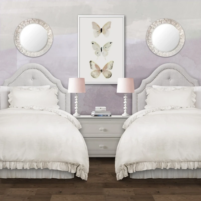 White Ruffle 2-pc. Twin XL Comforter Set