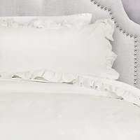 White Ruffle 2-pc. Twin XL Comforter Set