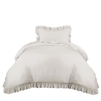 White Ruffle 2-pc. Twin XL Comforter Set