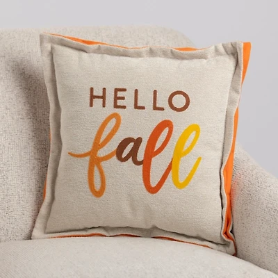 Hello Fall Double Flange Pillow
