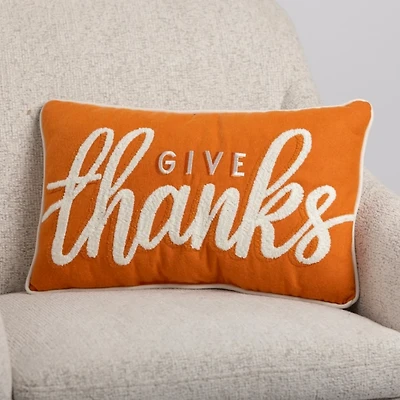 Give Thanks Reversible Lumbar Pillow