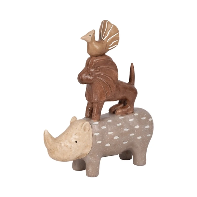 Animal Pyramid Figurine