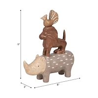Animal Pyramid Figurine