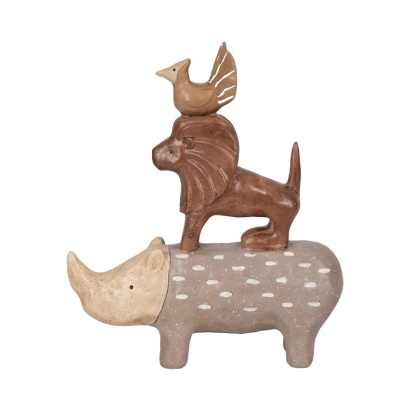 Animal Pyramid Figurine