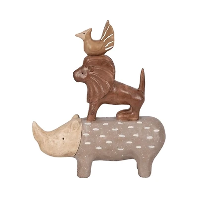 Animal Pyramid Figurine