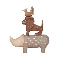 Animal Pyramid Figurine