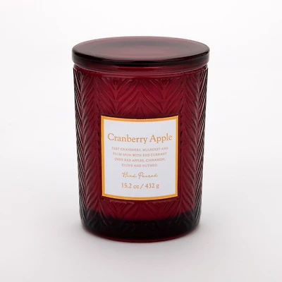 Cranberry Apple Embossed 2-Wick Jar Candle
