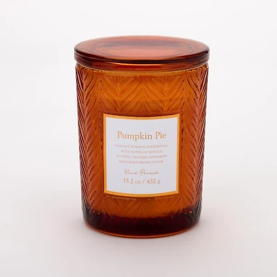 Pumpkin Pie Embossed 2-Wick Jar Candle