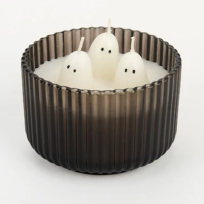 Ghosts Figural Wax 3-Wick Jar Candle