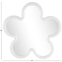 White Flower Kids Wall Mirror