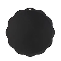 Brown Wavy Round Wall Mirror