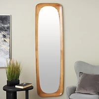Natural Wood Teddy Floor Length Wall Mirror