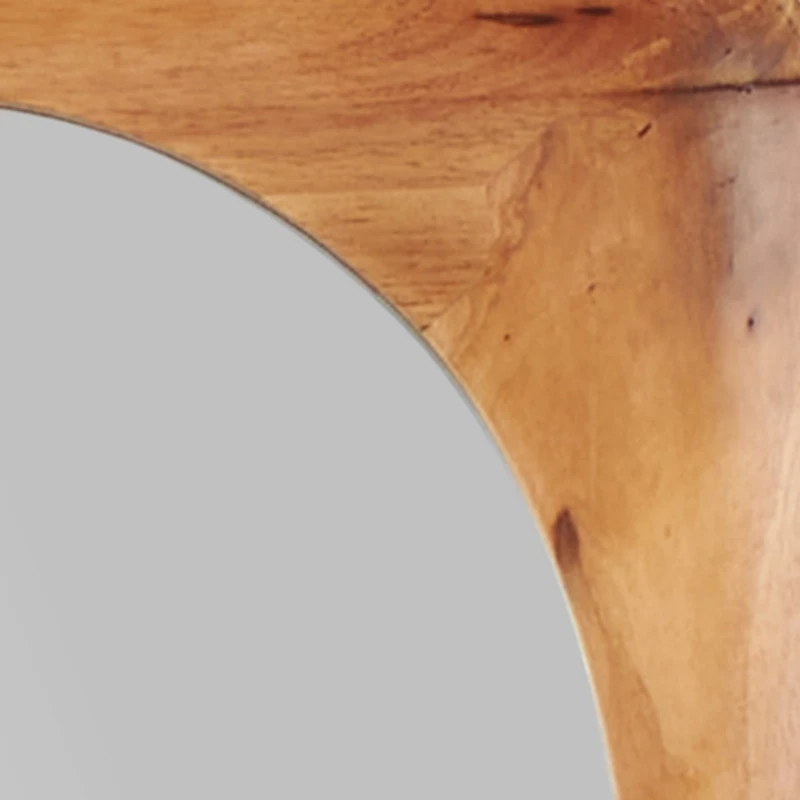 Natural Wood Teddy Floor Length Wall Mirror