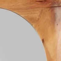 Natural Wood Teddy Floor Length Wall Mirror