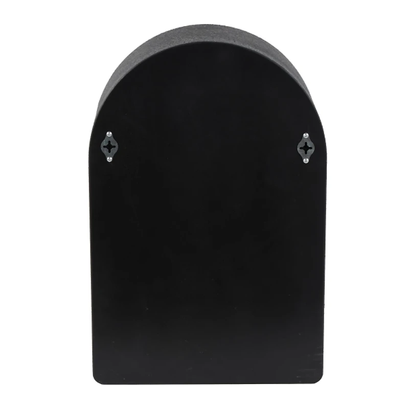 Black Arched Cubby Wall Cabinet