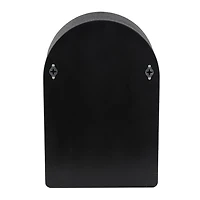 Black Arched Cubby Wall Cabinet