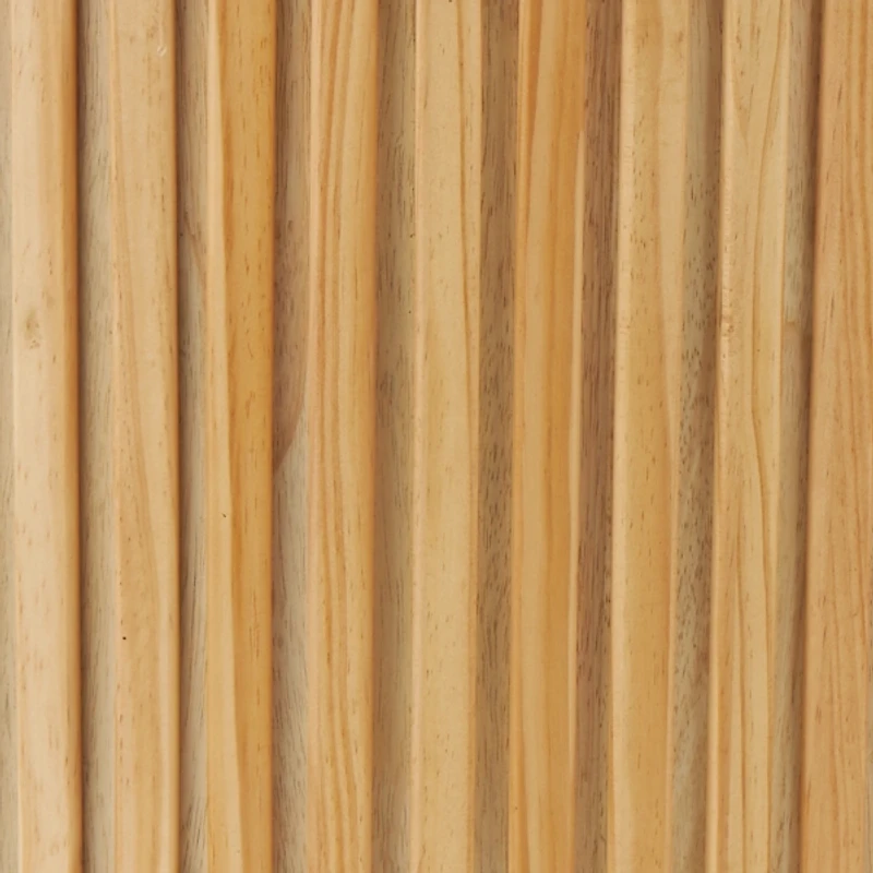 Brown Fir Wood with Slatted Base Coffee Table