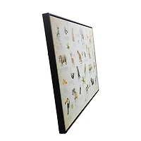 Jungle Alphabet Animals Framed Canvas Art Print
