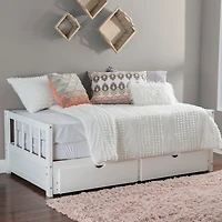 White Hadley Twin Trundle Daybed