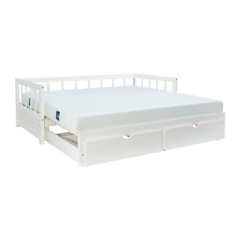 White Hadley Twin Trundle Daybed