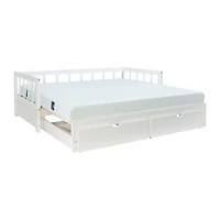 White Hadley Twin Trundle Daybed