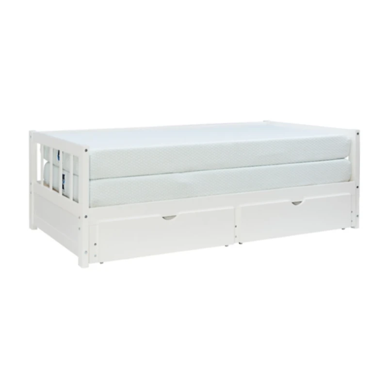 White Hadley Twin Trundle Daybed