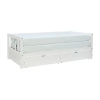 White Hadley Twin Trundle Daybed