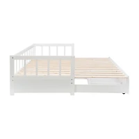 White Hadley Twin Trundle Daybed