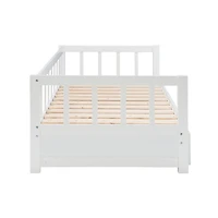 White Hadley Twin Trundle Daybed