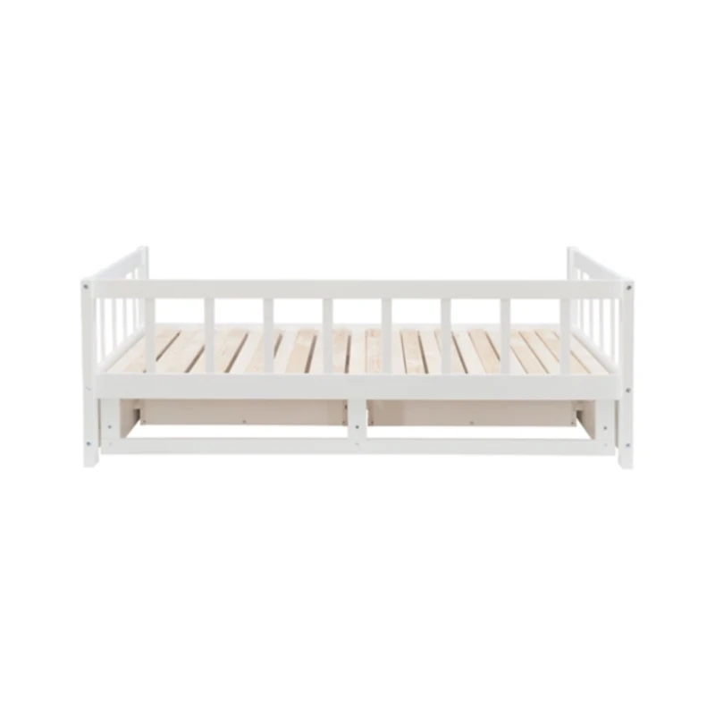 White Hadley Twin Trundle Daybed