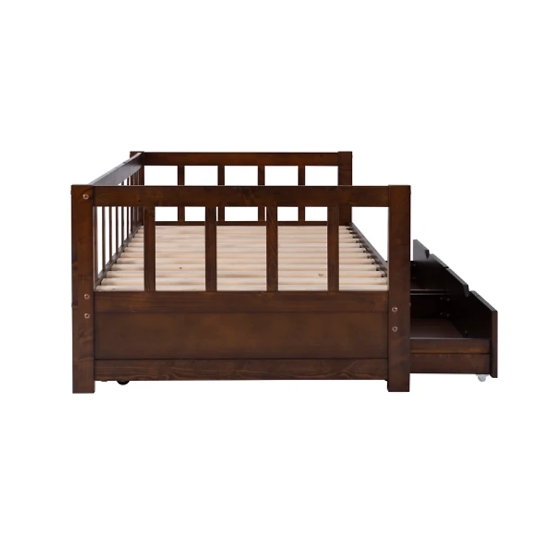 Espresso Hadley Twin Trundle Day Bed