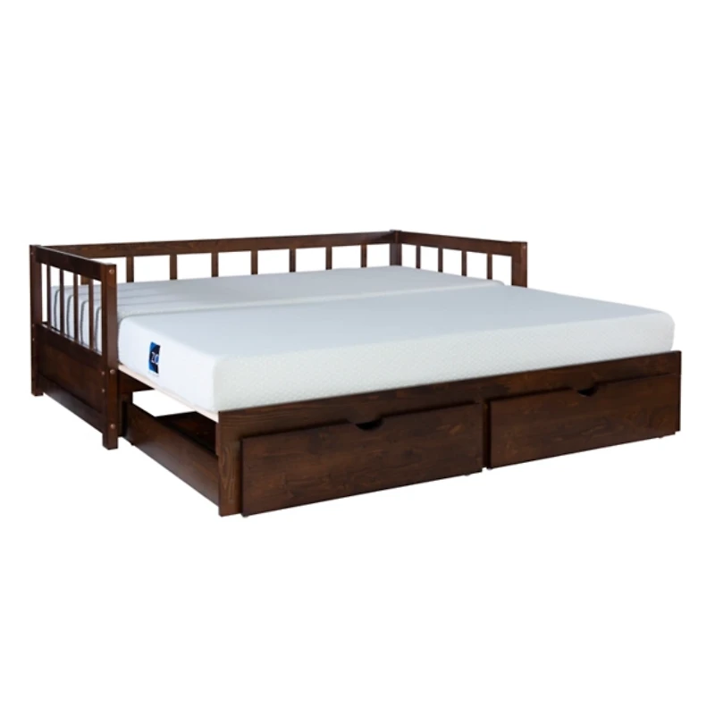 Espresso Hadley Twin Trundle Day Bed