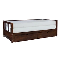 Espresso Hadley Twin Trundle Day Bed
