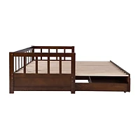 Espresso Hadley Twin Trundle Day Bed