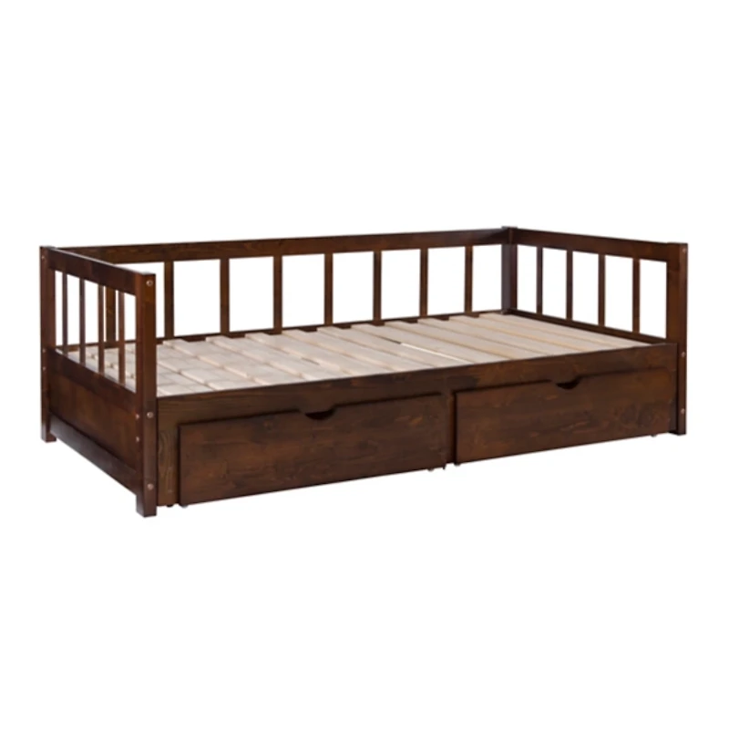 Espresso Hadley Twin Trundle Day Bed