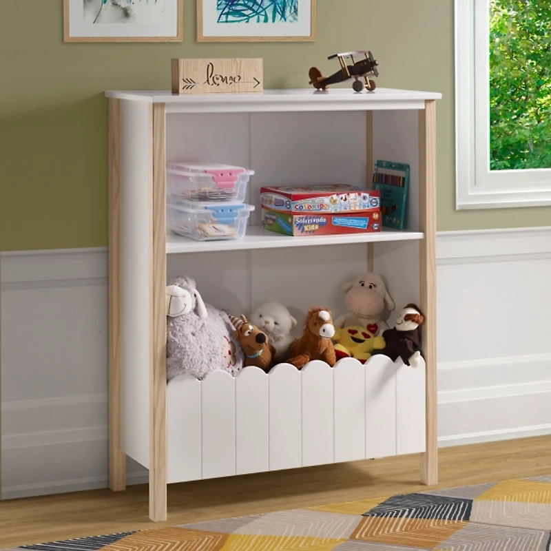 White Wood Fence Millie Bookcase