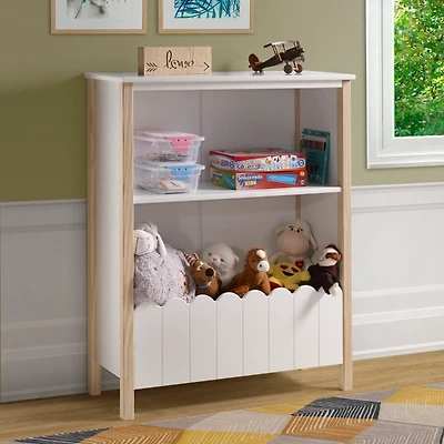 White Wood Fence Millie Bookcase