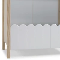 White Wood Fence Millie Bookcase